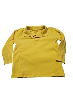 Yellow Long-Sleeve Polo Top - Kids Cat & Jack Size 3t